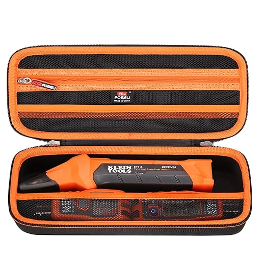 FBLFOBELI Hard Carrying Case for Klein Tools ET310 AC Circuit Breaker Finder & 80016 Circuit Breaker Finder Tool Kit & 80041 Outlet Repair Tool Kit & RT250 GFCI Outlet Tester Organizer