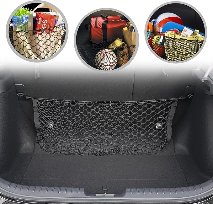 Envelope Style Trunk Cargo Net for Honda Civic Hatchback 5 Door 2017 2018 2019 2020 2021 New