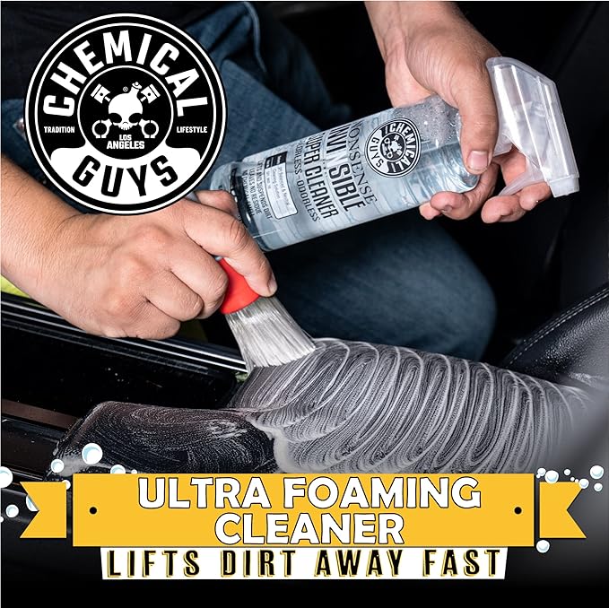 Chemical Guys Nonsense, Odorless Cleaner For Car Interior and Exterior All Purpose Cleaning Spray for Vinyl, Rubber, Plastic, Carpet, Upholstery, and Engine Bays Foaming Deep Cleaning Formula 16 oz