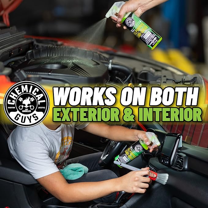 Chemical Guys CLD_101_16 All Clean+ Citrus Based All Purpose Super Cleaner, Safe for Cars, Trucks, SUVs, Motorcycles, RVs & More, 16 fl oz, Citrus Scent