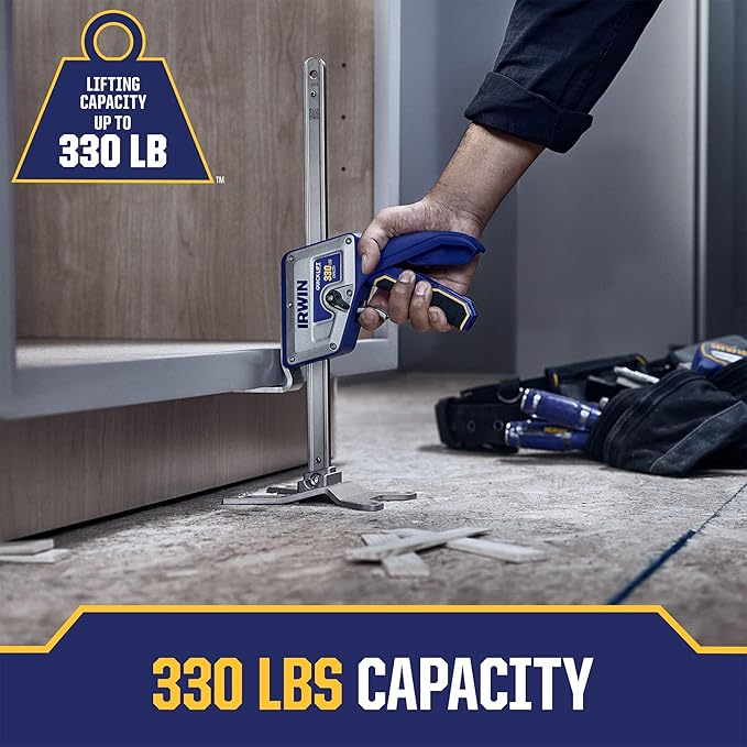 IRWIN Quick-Lift Construction Jacks, Hand Lifting Jack Tool, Multifunctional, Lift up to 10" and Capacity 330 lbs, Pack of 2 (IRHT83100-2)