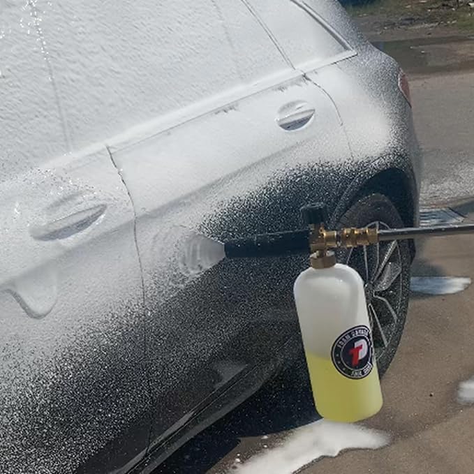 Tool Daily Foam Cannon Bottle with Straw, Replacement Foam Spray Bottle for Car Wash, 1 Liter