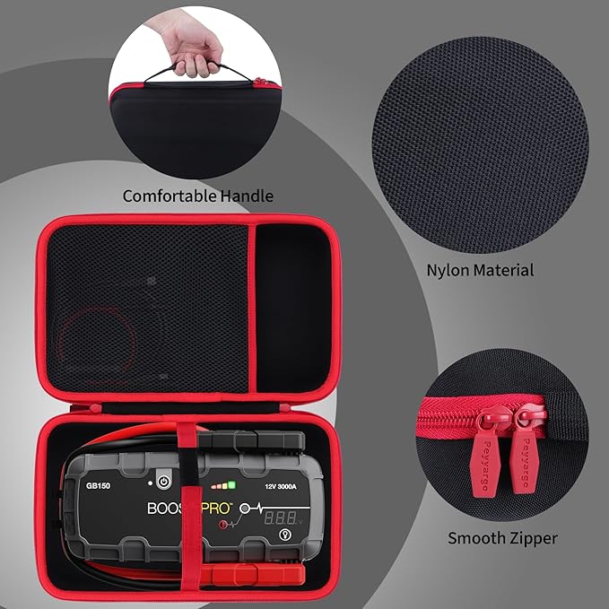 Storage Case Compatible with Boost X GBX155 / Boost Pro GB150 UltraSafe Jump Starter Portable Lithium Battery Booster Pack