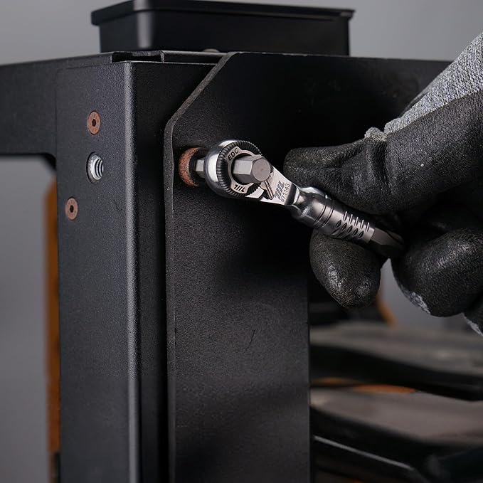 711L Mini Ratchet Wrench TG - One of the World's Smallest 1/4" EDC Ratchet Wrench For Tight Spaces - Stainless Steel - For Double-ended Bits
