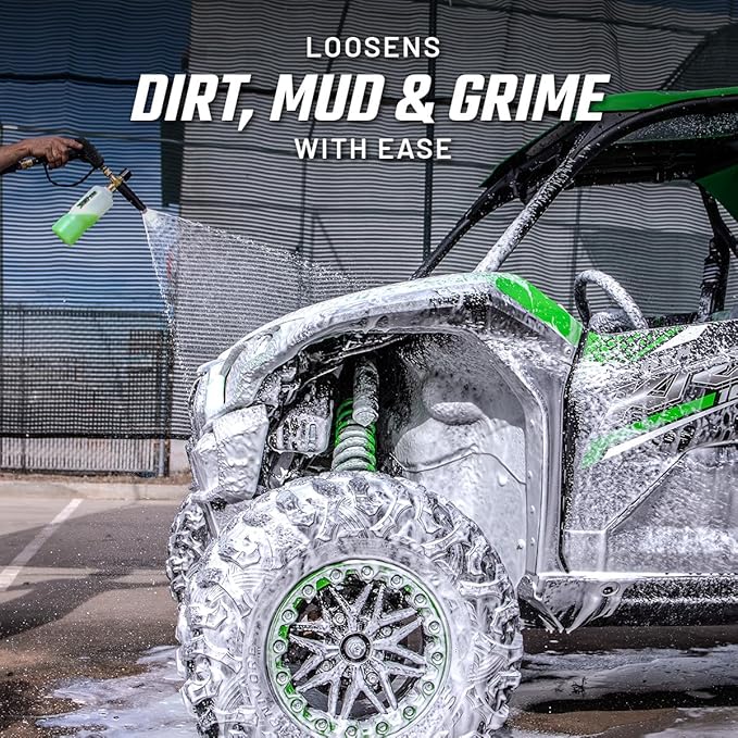 Slick Products Pressure Washer Foam Cannon – High Foaming Car Wash Soap Blaster with 1/4" Quick Connect | Thick Suds & Snow Foam Gun for Car, Truck, Motorcycle, ATV, UTV, Dirt Bike & More