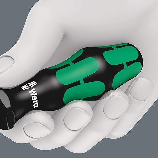 Wera 05007635001 Kraftform Plus 334 Slotted Screwdriver, Lasertip, 7mm Head, 6" Blade Length