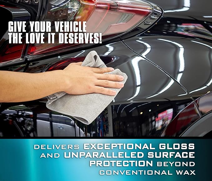 Ceramic Auto Car Wax Spray - 24 Fl Oz - Milwaukee Muscle - 4X The Ceramic Coating - Detail Spray Wax - Advanced Hydrophobic Spray for Shine and Protection