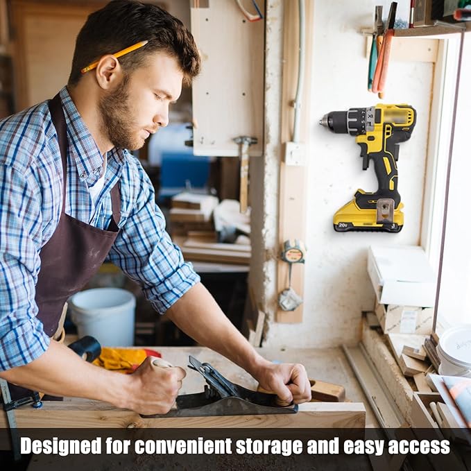 2pcs Power Tool Organizer,Heavy Duty Pegboard Wall Organizer,Stainless Steel, Electric Drill Storage Rack,Perfect for Storage Garages, Homes, Sheds, Workshops, Backyard Shops, etc