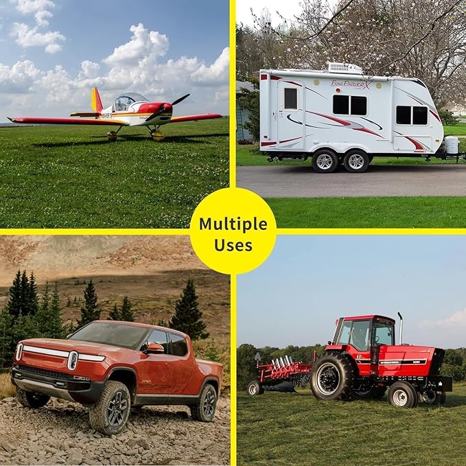 Vacallity Wheel Chocks for Travel Trailers Camper RV Truck Car, Solid Rubber Sturdiness Heavy Duty Simple Easy to use, Tires Chock Block Stopper with Nylon Rope Red Reflective Tape