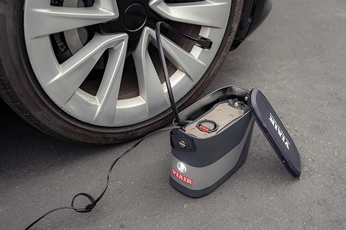 VIAIR Digital EVC75P - Portable Air Compressor Tire Inflator for Car, SUV & Truck | Preset Automatic Shut Off Feature | 12V Road Tire Pump Air Compressor 100 PSI