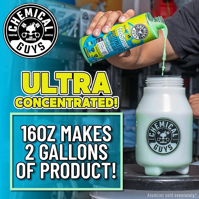 Chemical Guys WAC_707 EcoSmart Hyper Concentrated Waterless Car Wash and Wax, Safe for Cars, Trucks, SUVs, Motorcycles, RVs & More, 128 oz (1 Gallon)