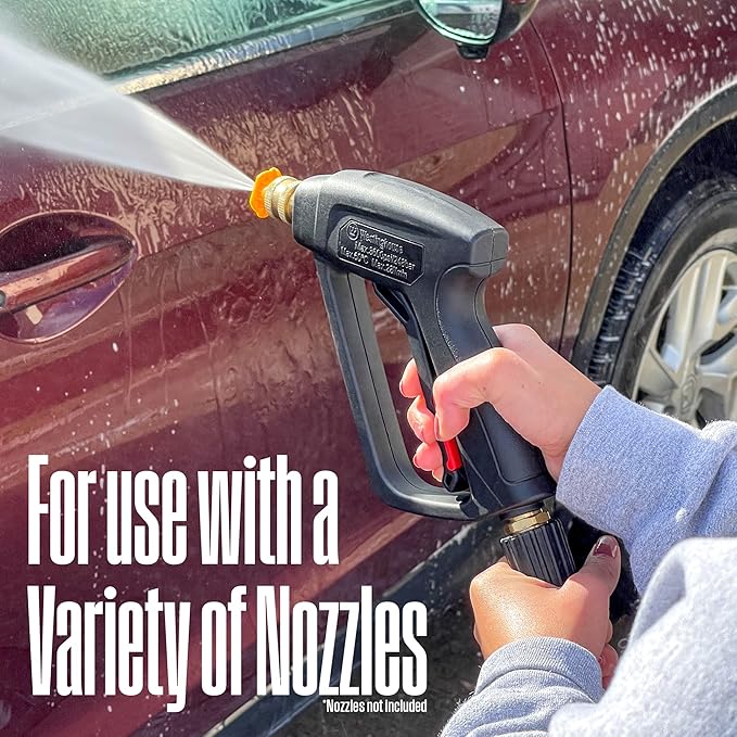 Westinghouse Short Pressure Washer Gun - 3600 Max PSI, M22 Connector - for Gas and Electric Pressure Washers