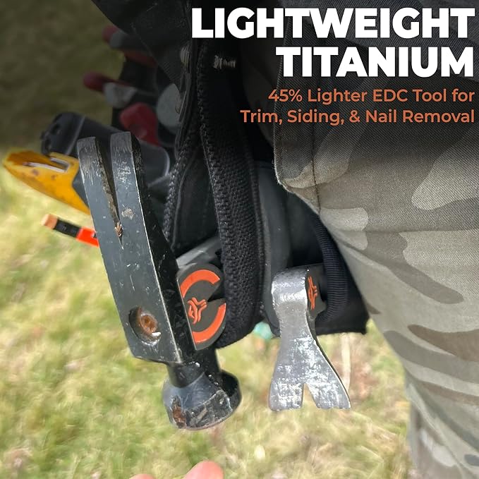 Wrango Tools - 9.5" Titanium Molding Bar - Trim and Siding Removal - Double-Wide Ends - 45% Lighter Than Steel - Side Nail Puller - Professional Grade & Lifetime Warranty - 5% Donated To Help Farmers