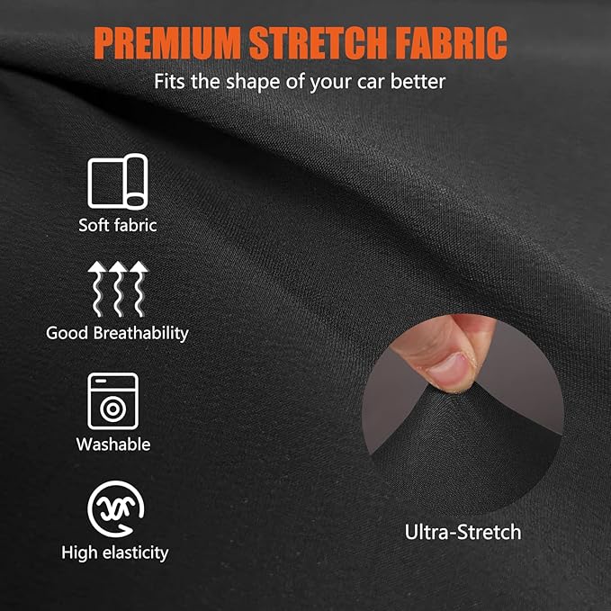 Indoor Car Cover Compatible with 1914-1927 Ford Model T, Stretch Satin Dust-Proof Protection Ultimate Custom Full Car Cover for Underground Garage, Car Show