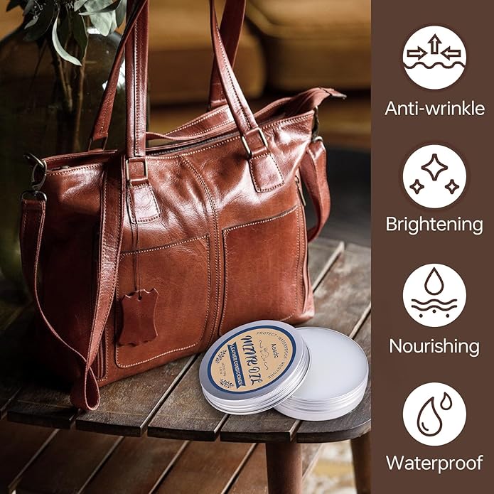 Mink Oil Leather Conditioner Cleaner for Leather Boots, Mink Oil Kit 3.52 Oz with Sponge, All-Natural Waterproof Soften and Restore Shoes, Jackets, Hats, Baseball Gloves, Saddles and Harnesses