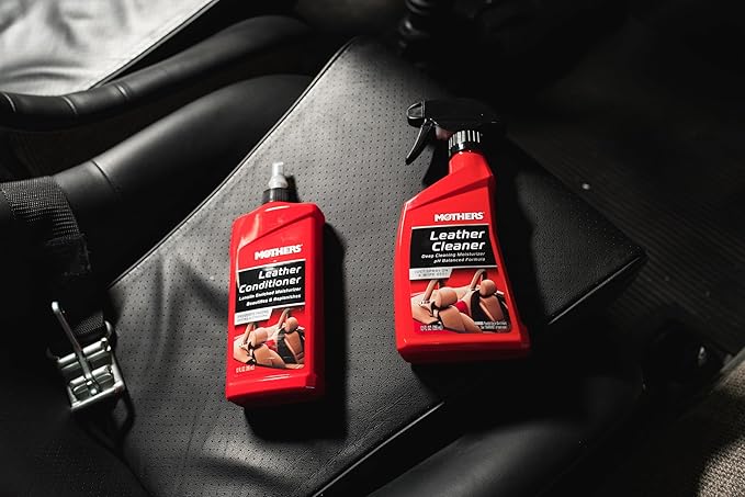 Mothers Leather Conditioner, 12 oz. — Advanced pH Balanced Formula with Lanolin & Neatsfoot Oil, Replenishes Natural Oils Lost to Heat & Sun, Protects & Prevents Fading, Drying & Cracking (06312)