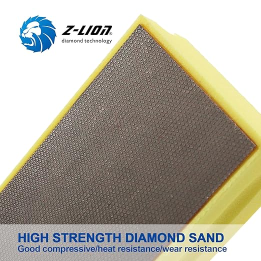 Z-Lion Diamond Hand Polishing Pads Electroplated Grit 400 for Glass Stone