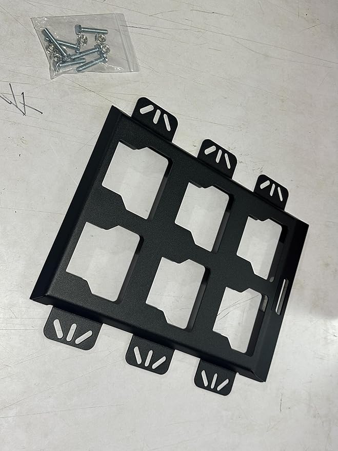 NyVoozy for milwaukee packout wall mount Packout Mounting Plate, Metal Base for Milwaukee Toolboxes, milwaukee mounting plate Wall or Floor Mount (1 Half Width Black)