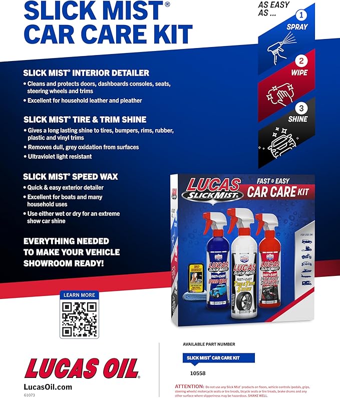 Lucas Oil 10558 Slick Mist Detail Kit