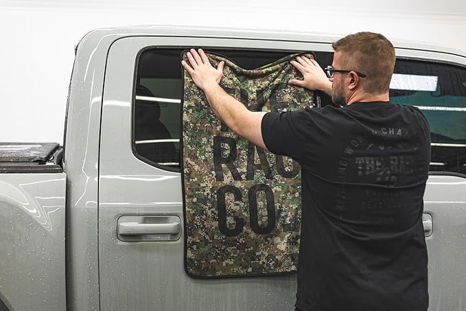The Rag Company - Slim Dryer Towel - Special Edition Digital Woodland Camo - Ultra-Absorbent Korean Microfiber, Suede Edge, Car Drying Towel, 25" x 35" Camo