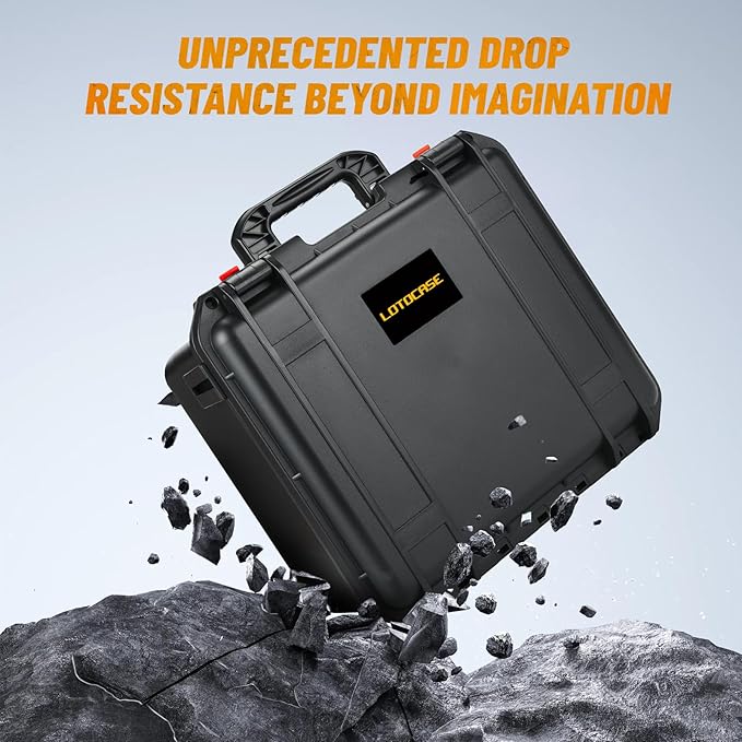 Case for Dewalt Oscillating Multi Tool - Waterproof Hard Tool Box for Dewalt Multi-Tool: DCS356B | DCS354B | DCS353B, Power Tool Kit Bag for Dewalt 20V Max Oscillating Tool/Battery/Charger (Case Only)