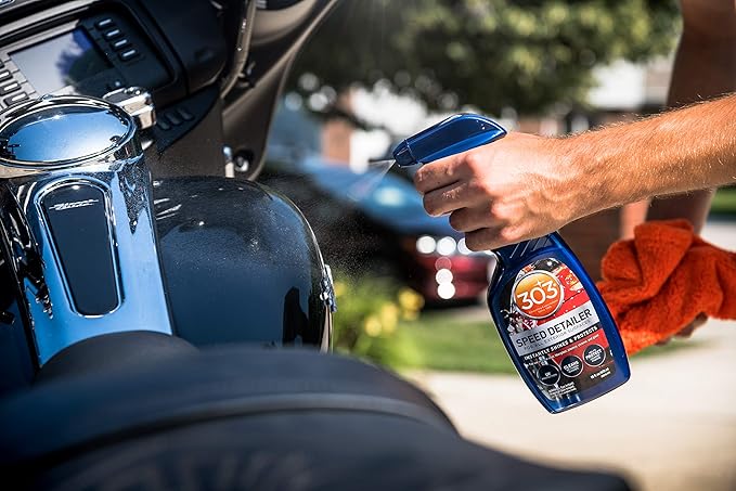303 Products Speed Detailer - Instantly Shines and Protects Paint - for All Exterior Automotive Surfaces - Cleans Between Washes - UV Protection, 1 Gallon, (30229)