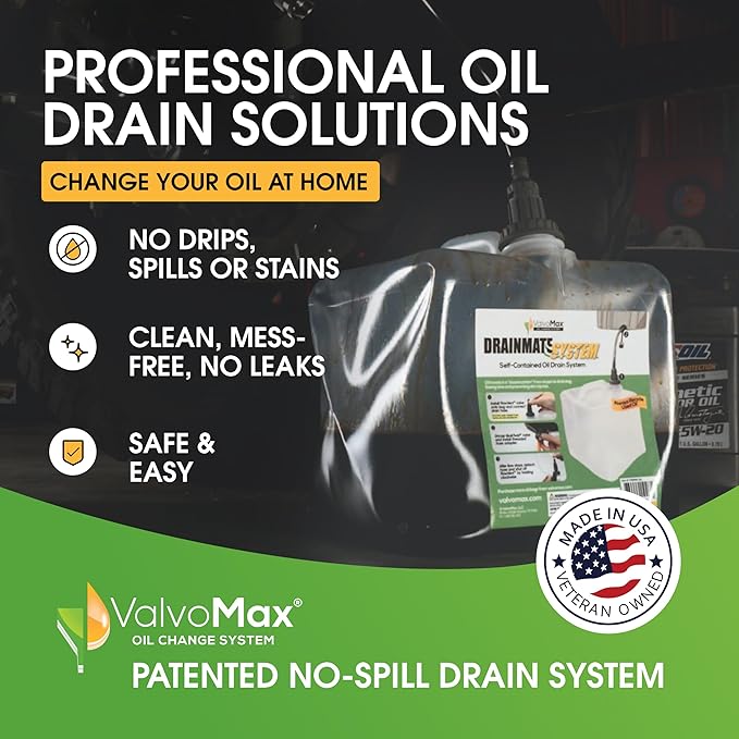 ValvoMax Collapsible Oil Drain Bag - 10 Liter (Bag Attachment Sold Separate)