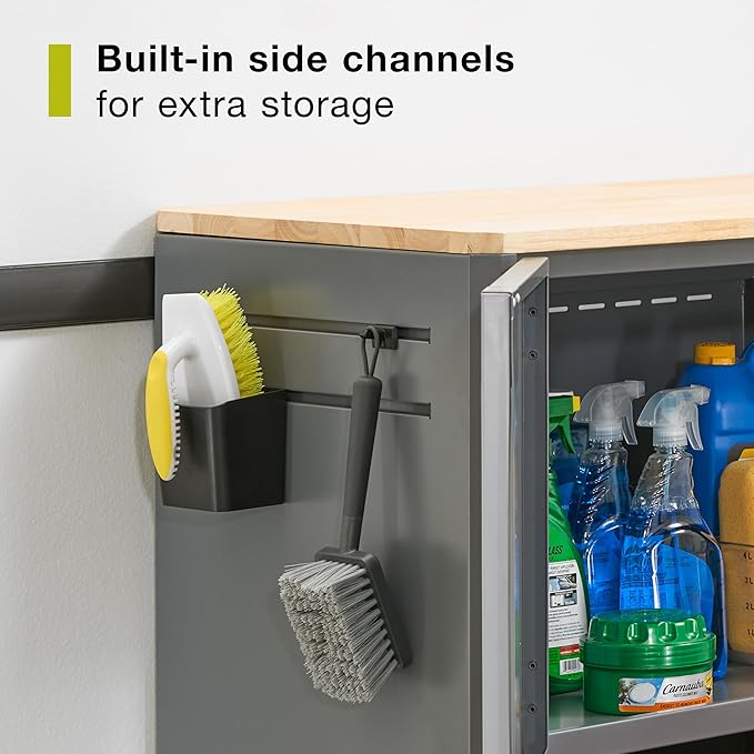 Rubbermaid FastTrack 2 Door + Drawer Base Cabinet, Garage Storage Systems, Garage Organization