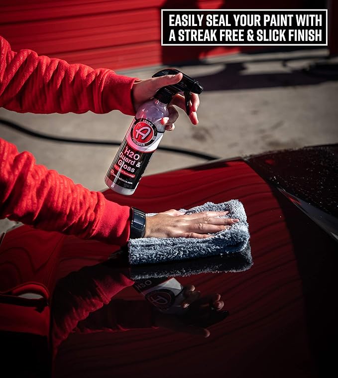 Adam's Polishes H2O Guard & Gloss - Revolutionary Hybrid Top Coat Technology Combines Silica Sealant and Quick Detailer Technology - Seals, Shines, and Protects All Exterior Surfaces (Collection)