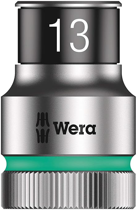 WERA 05004090001 8006 SC 1 Zyklop Hybrid Ratchet Set, 1/2" Drive, Metric, 13 Pieces