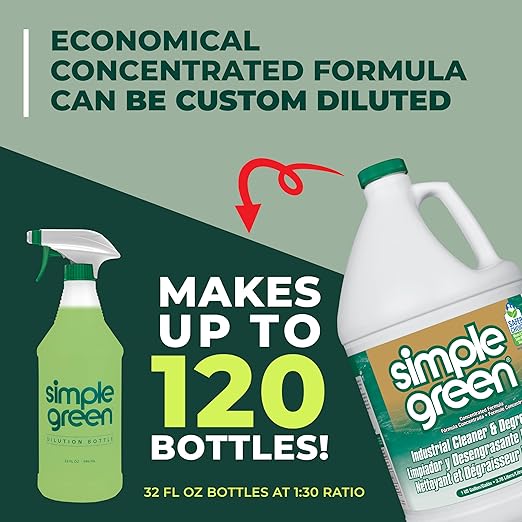 Simple Green Industrial Cleaner and Degreaser, 128 Oz. (13005)
