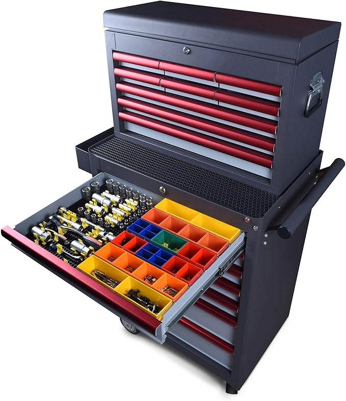 Ascend Tools Accessories for Organizer Genie Pegboards to Scale Up Organized Workspace (Metal Hooks 2.76 inch/70 mm - 10 Pieces)