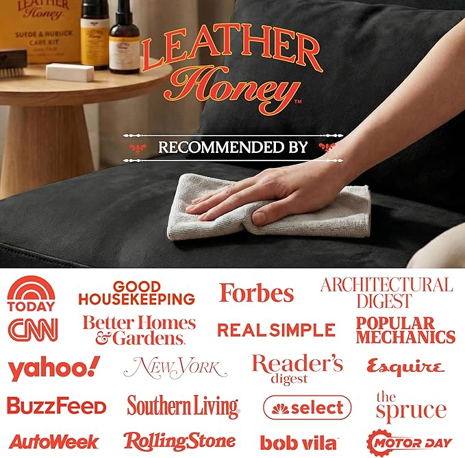 Leather Honey Lint-Free Application Cloth: Microfiber Cloth for Use with Leather Conditioner and Cleaner. Made in The USA Since 1968