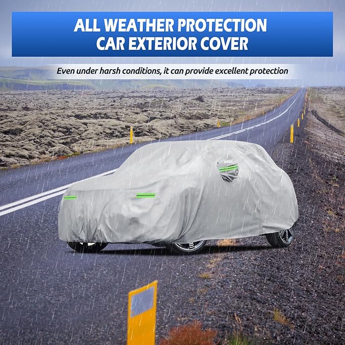 Car Cover Custom Fit for 2014-2026 Mini Cooper/Cooper S 2-Door, Migaven Waterproof Full Exterior Cover Sun Rain Protection with Door Zipper and Cotton Lining