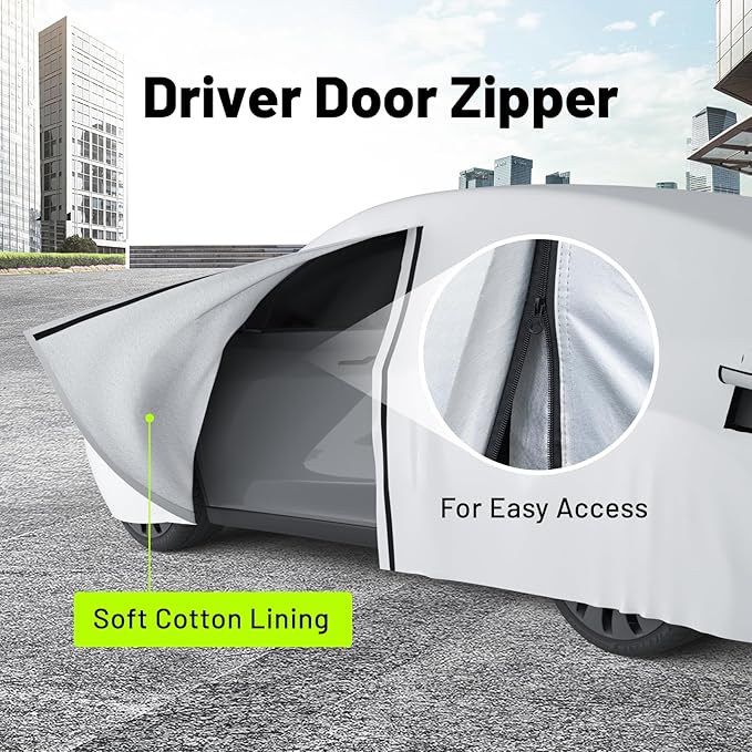 Favoto SUV Car Cover Waterproof - Compatible with Subaru Outback (1999-2024) All Weather for Automobiles Outdoor Snow Sun Dust UV Protection Full Exterior Cover