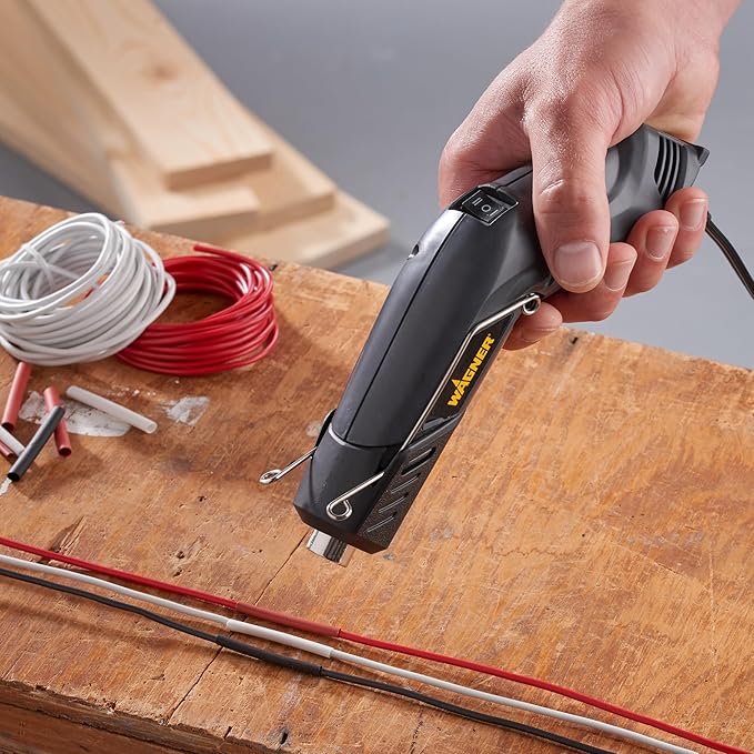 Wagner Spraytech 0503038 HT400 Heat Gun, Dual Temperature Hot Air Tool 680 and 450 Degrees, Shrink Tubing, Embossing, Craft Projects, Sticker Removal Heat Gun