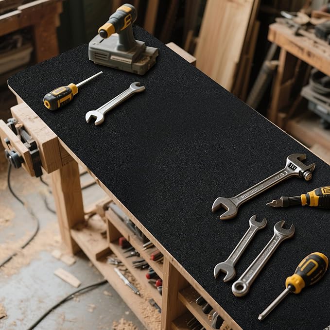 Work Bench Mat Top 47.2" x18" DIY Worktable Mat PU Leather Workbench Pad Topper Workshop Mat Workbench Cover for Protects Work Bench Tabletop Countertop Pistol Gunsmith Gun Cleaning Mat