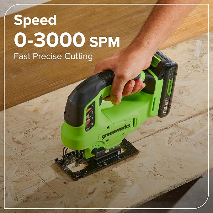 Greenworks 24V Brushless 10PC TOOL, Drill+Impact Driver+Circular Saw+Recip Saw+Jig Saw+Sander+Light+Multi-Tool+Nailer+Grinder (2) 4.0Ah+2.0Ah Batteries (24,000mAh PB) USB-C Charger, High Efficiency