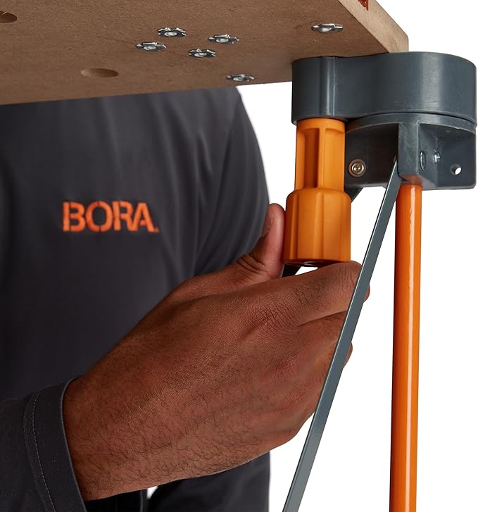 Bora Centipede Table Top 2x4 Folding Workbench Top with T-Tracks and 20mm Dog Holes for Accessories - Portable Work Table Tops for Bora Tools Centipede Stand - CK24TM