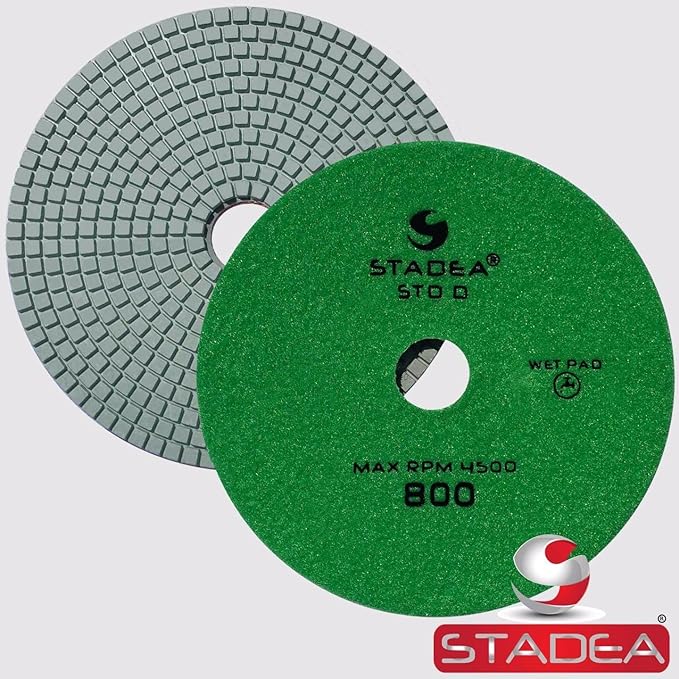 Stadea PPW254B Diamond Polishing Pad 7 Inch Grit 400 For Marble Concrete Stones Terrazzo Granite Floor Polishing