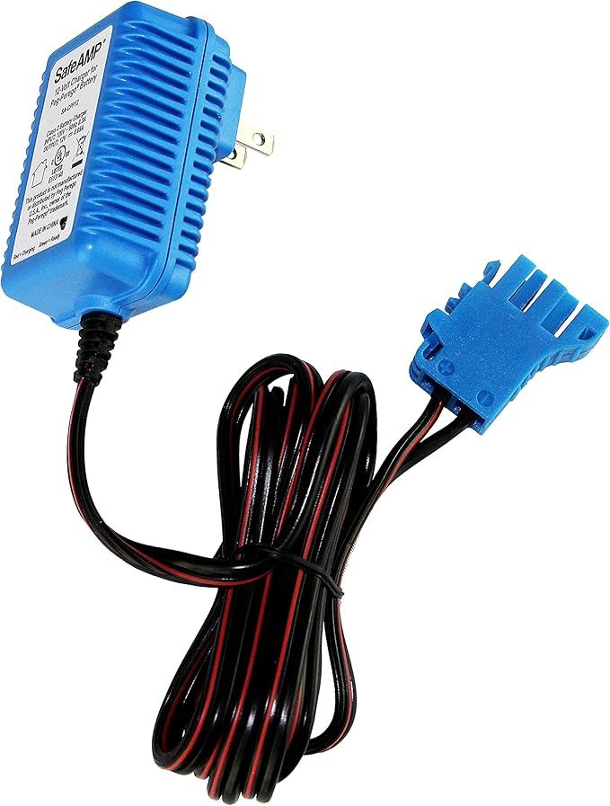 12 Volt UL Listed Battery Charger Compatible with Peg Perego® 12V Battery for John Deere Ground Force Tractor, John Deere Gator XUV Polaris RZR 900 Powered Ride On Car