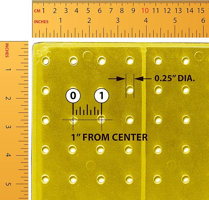 Azar Displays 701414-YEL Rotating Stand - 4-Sided Racks - Peg Carousel (14" W x 14" D x 20" H) - Easy Assemble Revolving Display for Retail - Pegboard Organizer, Yellow