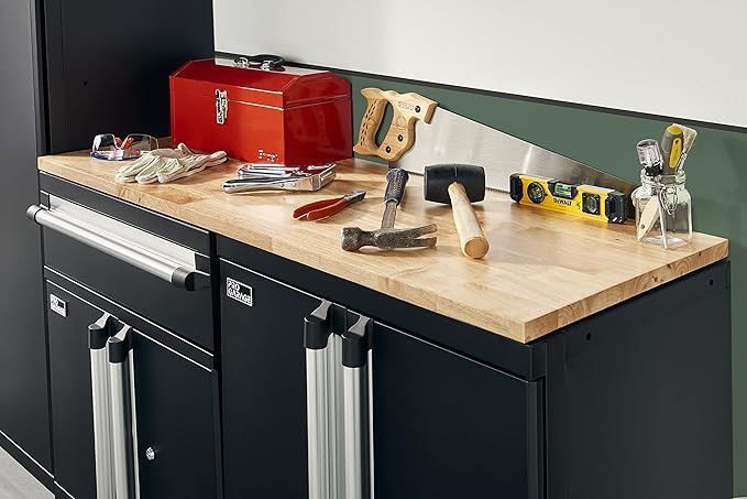 ClosetMaid ProGarage Workbench Top, Heavy Duty Rubberwood, Scratch Resistant, Durable, for Garage or Workshop