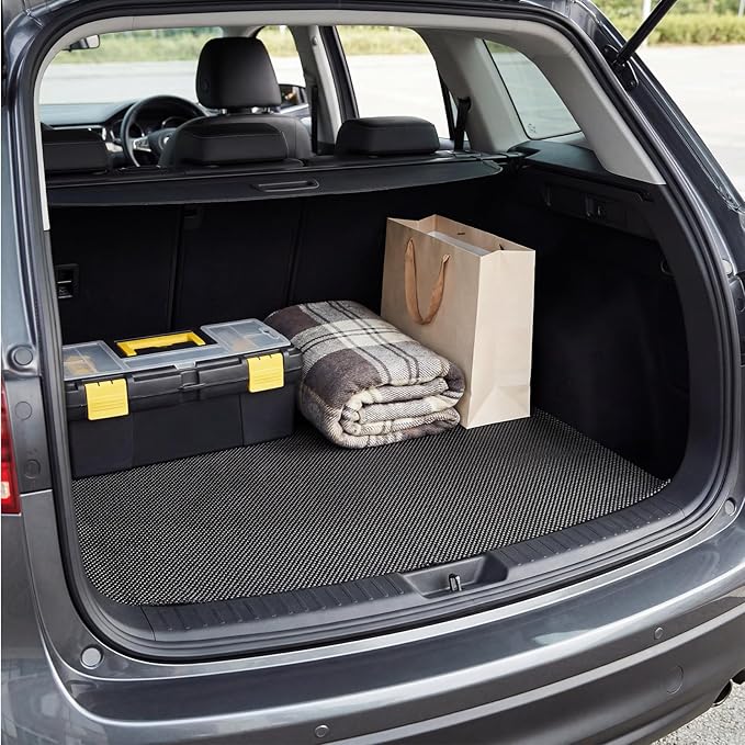 Anti-Slip Roof Cargo Bag Protective Mat, 51" x 39" Rubber Roof Rack Pad – Scratch-Resistant & Waterproof Car Rooftop Luggage Mat for SUV, Van & Most Vehicles