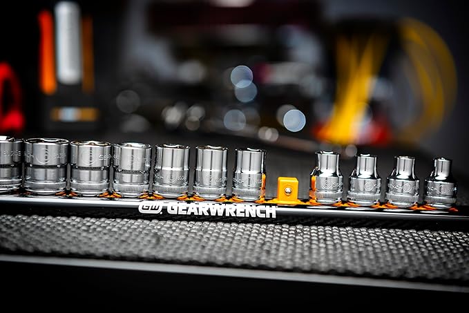 GEARWRENCH 14 Pc. 3/8" Drive 6 Pt. Standard Socket Set, Metric - 80552