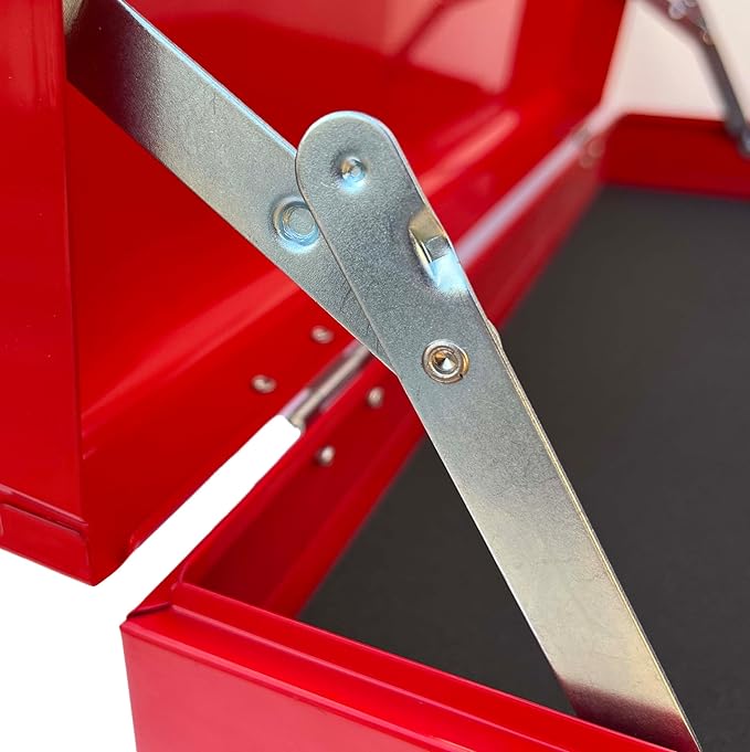 Workington Portable Metal Tool Chest with 6 Drawers, 24" 6-Drawer Tool Chest Cabinet with Ball Bearing Drawer Slides, Steel Tool Storage Box Organizer 4005 Red