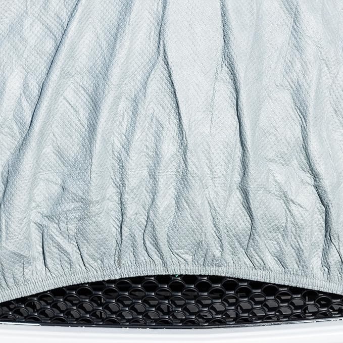 Budge Protector V Car Cover, Premium 5-Layer Waterproof All Weather Dust Proof Protection with Breathable Soft Inner Lining, Fits Cars up to 157 Inches, Gray, Size 1
