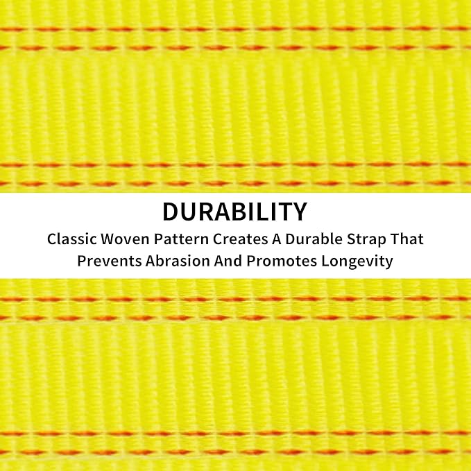 2 Pcs Tow Strap with Hooks 2 Inch x 20 Foot, 20,000 lbs Capacity Tow Rope - Heavy Duty Emergency Towing Straps for Vehicles, Cars, Trucks, ATV, for Roadside Recovery, not for Off-Road Recovery