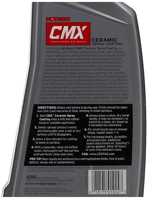 Mothers 01024 CMX Ceramic Spray Coating, 24 fl. oz. (Pack of 2)