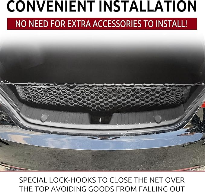 Envelope Style Trunk Cargo Net for Hyundai Sonata Limited SE GLS 2011-2024